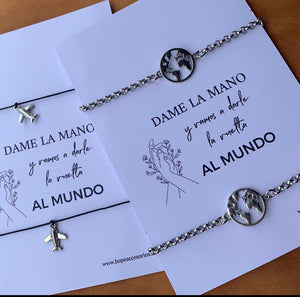 PULSERAS PAR MUNDO + AVION