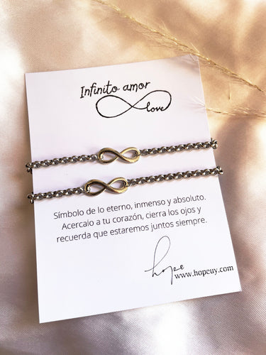 Pulsera Infinito Amor | el par